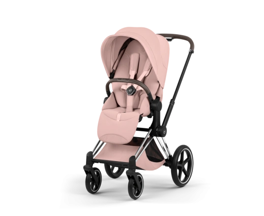 Прогулянкова коляска Cybex PRIAM Style Collection 5.0 - peach pink (шасі Chrome Brown)