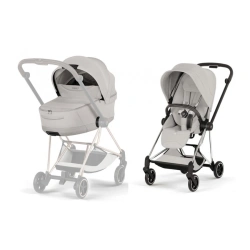 Коляска 2 в 1 Cybex MIOS Style Collection 5.0 - city grey (шасі Chrome) - зображення