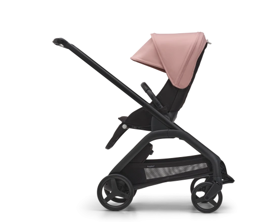 Прогулянкова коляска Bugaboo DRAGONFLY - black/midnight black morning pink