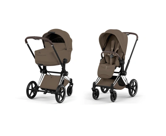 Коляска Cybex PRIAM Style Collection 5.0 - coconut brown (шасі Chrome Brown)