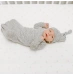 Подарунковий набір Aden + Anais спальник з трикотажного мусліну + шапочка heather grey