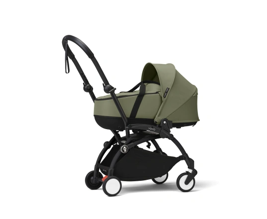 Универсальная коляска 2 в 1 с люлькой newborn shell Stokke YOYO³ Olive (шасси Black)