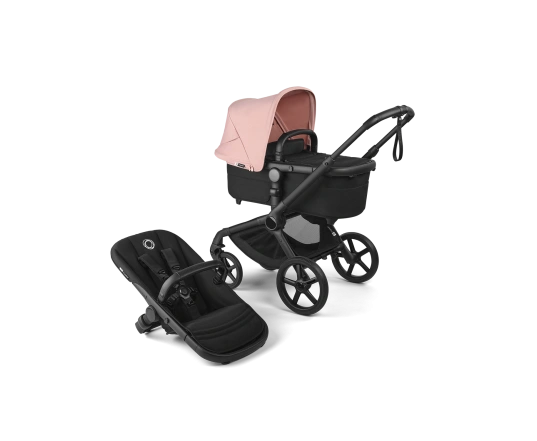 Универсальная коляска 2в1 Bugaboo FOX 5 RENEW - black/heritage black morning pink