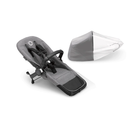Прогулянковий блок коляски Bugaboo  Donkey 5 без капюшону Grey mélange