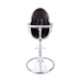 Стульчик для кормления Bloom Fresco Silver в комплекте с вкладышами из экокожи - Midnight black
