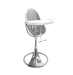 Стульчик для кормления Bloom Fresco Silver в комплекте с вкладышами из экокожи - Lunar silver