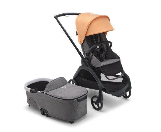 Универсальная коляска 2в1 Bugaboo DRAGONFLY - grafite/midnight black island coral
