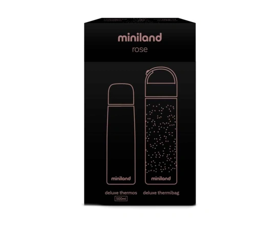 Термос для рідин рожеве золото + термосумка Miniland Deluxe Thermos Rose 500ML
