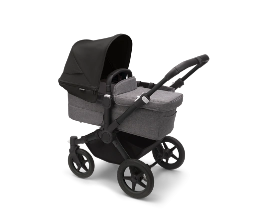 Універсальна коляска 2в1 Bugaboo Donkey5 Mono Midnight black/Grey mélange-Midnight black