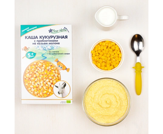 Каша на козячому молоці Fleur Alpine Кукурудзяна 200г.