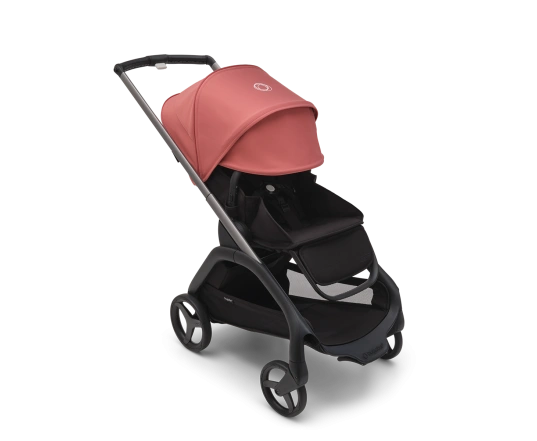 Универсальная коляска 2в1 Bugaboo Dragonfly Sunrise red/Midnight black-Grey mélange