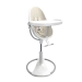 Купить Стульчик для кормления Bloom Fresco White в комплекте с вкладышами из экокожи - Coconut white с доставкой по Украине | KIDSLINE-74 - изображение