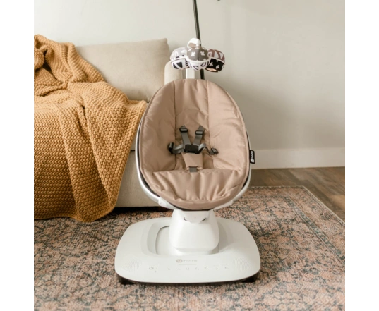Шезлонг качалка 4Moms MAMAROO 5.0 - sand stone (лимитированая версия)