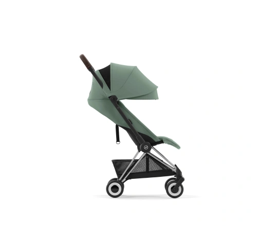 Прогулочная коляска Cybex Coya Chrome Dark Brown/Leaf Green