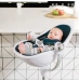 Стульчик для кормления Bloom Fresco White в комплекте с вкладышами из экокожи - Lunar silver