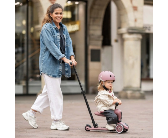 Самокат Scoot and Ride серії Highwaykick-1 Push and Go - сіро-синій