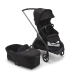 Универсальная коляска 2в1 Bugaboo DRAGONFLY - black/grey melange midnight black