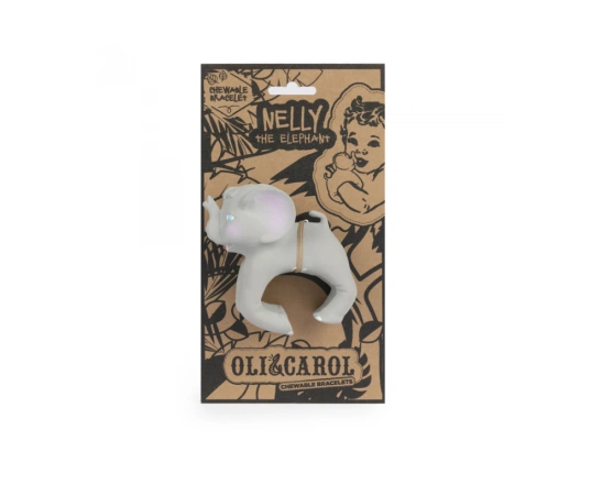 Браслет - грызунок Oli&Carol  СЛОНЕНОК НЕЙЛИ