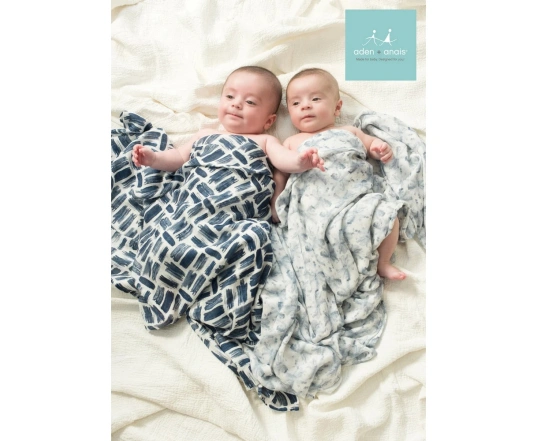 Набір пелюшок Aden + Anais 3 шт (120*120 см, бавовняний муслін) Seaport (Bamboo)