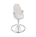 Стульчик для кормления Bloom Fresco Silver в комплекте с вкладышами из экокожи - Coconut white