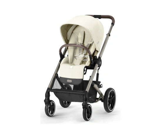 Прогулянкова коляска Cybex BALIOS S LUX TPE - seashell beige (з бампером)