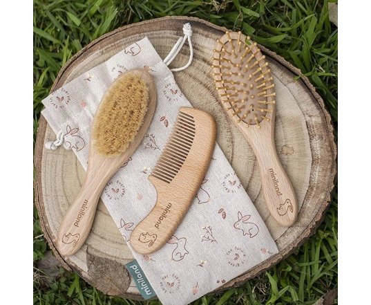 Набор деревянных расчесок Miniland BABY HAIRCARE CHIP