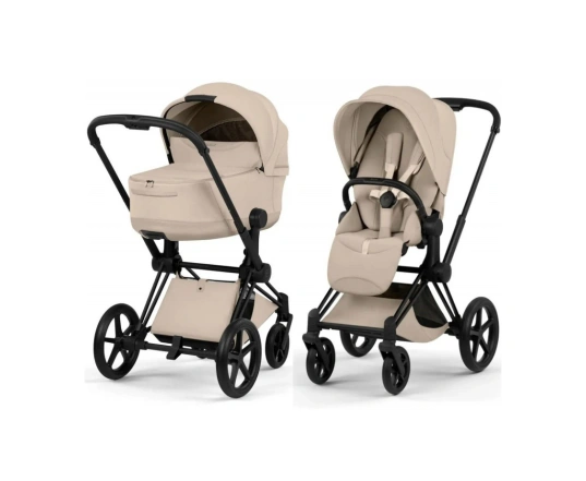 Коляска Cybex PRIAM Style Collection 5.0 - cozy beige (шасі Matt Black)
