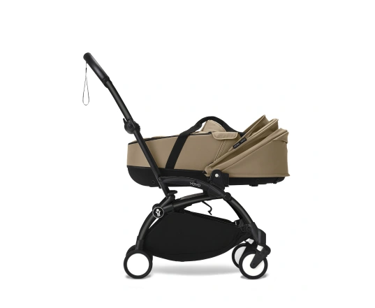 Универсальная коляска 2 в 1 с люлькой newborn shell Stokke YOYO³  Toffee (шасси Black)
