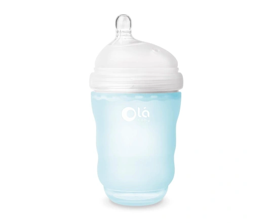 Силиконовая антиколиковая бутылочка Olababy GentleBottle Sky 240 мл
