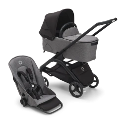 Универсальная коляска 2в1 Bugaboo DRAGONFLY - grafite/midnight black midnight black - изображение