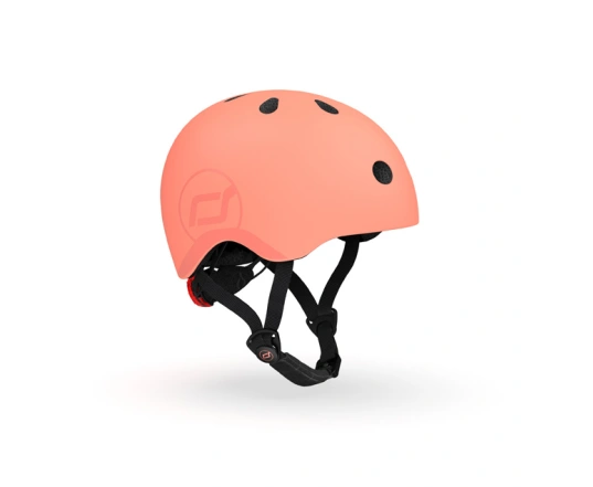 Шолом захисний дитячий Scoot and Ride, персик, з ліхтариком, 51-55см