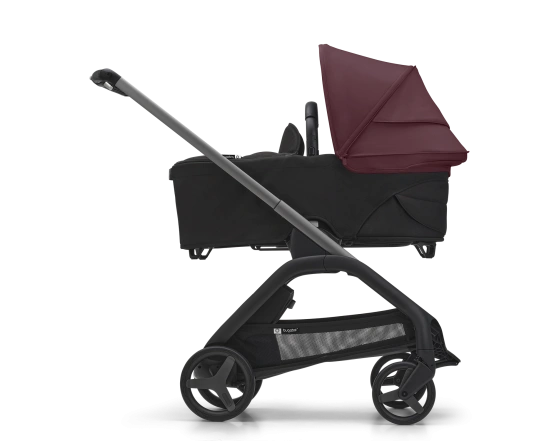 Универсальная коляска 2в1 Bugaboo DRAGONFLY - black/grey melange dark cherry