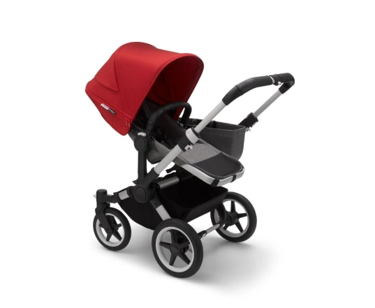 Универсальная коляска 2в1 Bugaboo Donkey3 Mono Alu/Grey Melange/Red