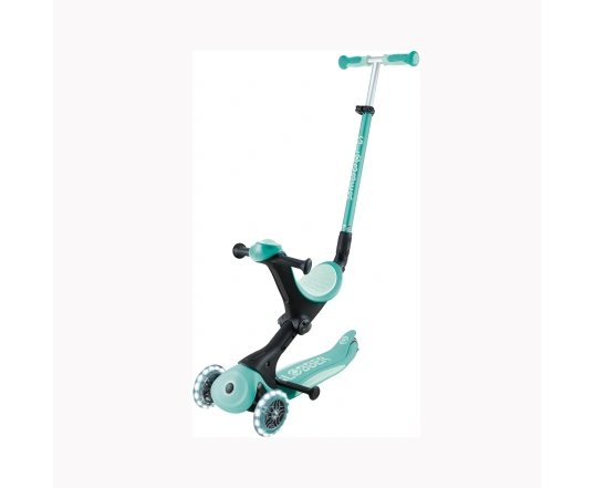 Самокат GLOBBER серії GO UP DELUXE LIGHTS 5в1 м'ятний, колеса світяться 20/50кг