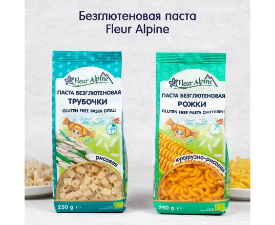 Паста безглютенова Fleur Alpine Трубочки рисова 250 г