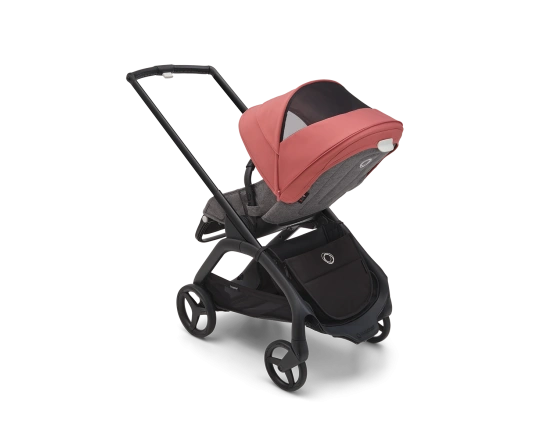 Универсальная коляска 2в1 Bugaboo Dragonfly Sunrise red/Grey mélange-Midnight black