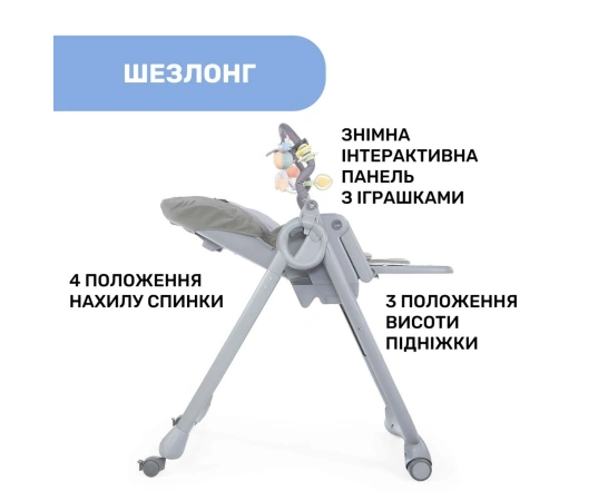 Стільчик для годування Chicco Polly Magic RELAX, 79502.85