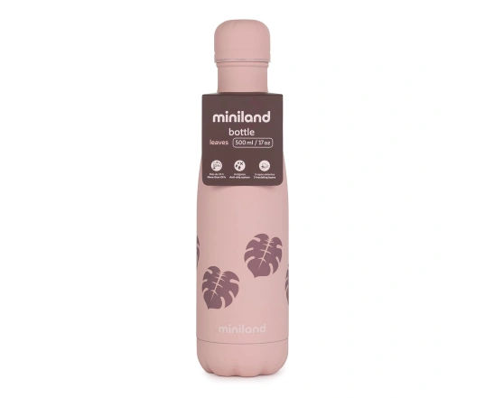 Термобутылочка Miniland BOTTLE LEAVES 500ML