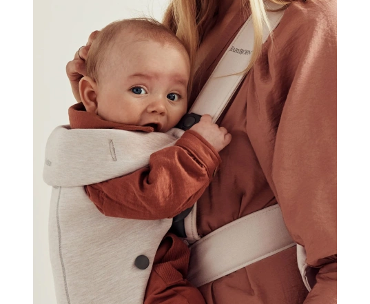 Рюкзак-кенгуру Bebé Mini BabyBjörn (тканина 3Д трикотаж) - Бежевий