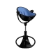 Стульчик для кормления Bloom Fresco Black в комплекте с вкладышами из экокожи - Riviera blue