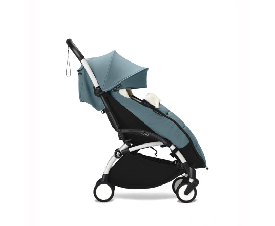 Прогулянкова коляска Stokke YOYO³ з 6 місяців Aqua (шасі White)