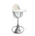 Стульчик для кормления Bloom Fresco Silver в комплекте с вкладышами из экокожи - Coconut white