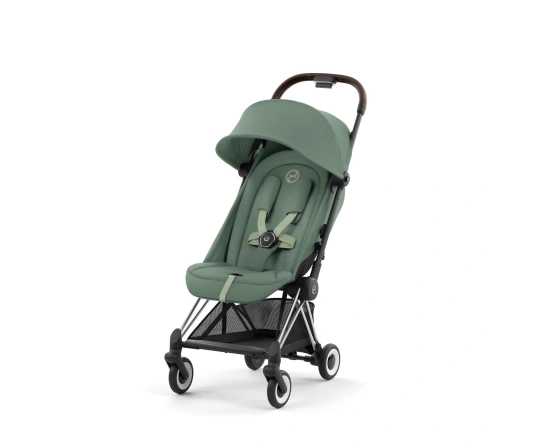 Прогулочная коляска Cybex Coya Chrome Dark Brown/Leaf Green