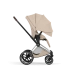 Прогулянкова коляска Cybex PRIAM Style Collection 5.0 - cozy beige (шасі Chrome Brown)