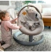 Шезлонг - качалка NUNA Leaf Grow с игрушечной дугой Granite, серый