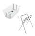 Комплект ванночка для купання Stokke FLEXI BATH та ніжки FLEXI BATH Stand - зелений