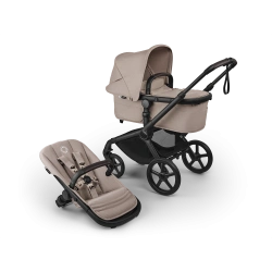 Універсальна коляска 2в1 Bugaboo FOX 5 RENEW - black/desert taupe melange-desert taupe melange - зображення