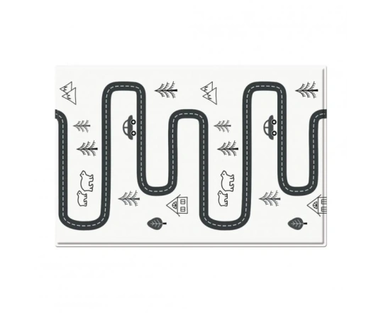 Детский коврик Dwinguler Nordic Trails Morning Fog W/arrows (2100х1400х13 мм)
