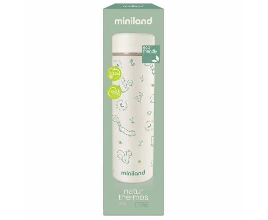 Термос для жидкостей Miniland NATUR THERMOS CHIP 450ML (белочка)