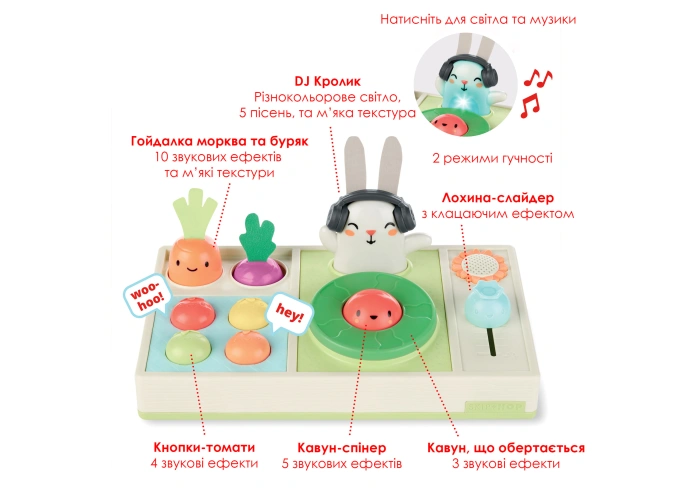 Купити Дитячий DJ-набір Skip Hop  Фрукти та овочі з доставкою по Україні | KIDSLINE-33 - зображення